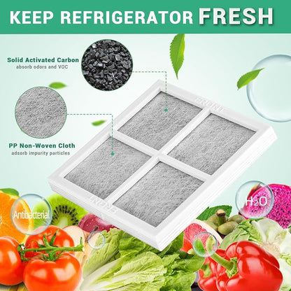 4 Pack Refrigerator Air Filter Replacement, Compatible - Image 3