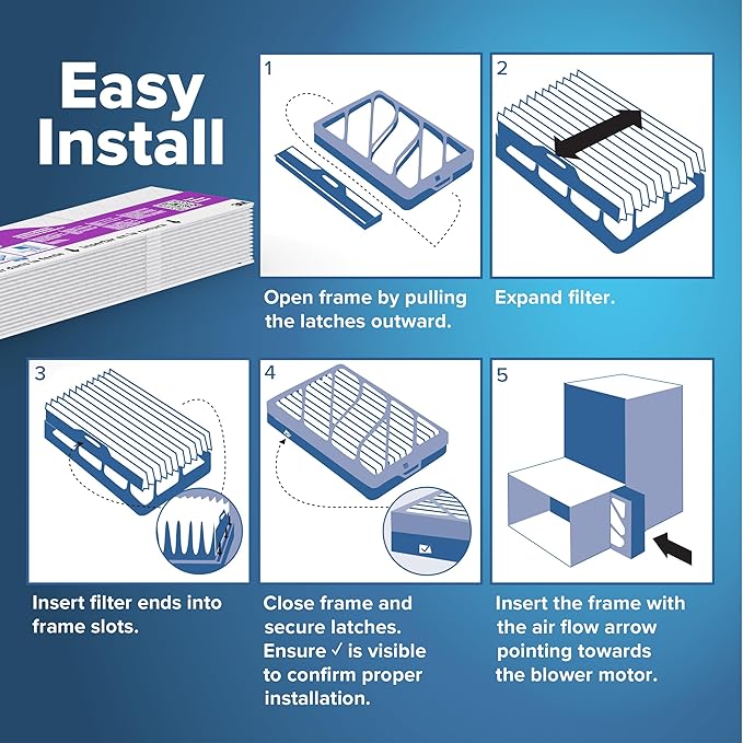 Filtrete 20x25x4 Refillable Air Filter Starter Kit, MPR 1550, MERV 12, 1 - Image 6