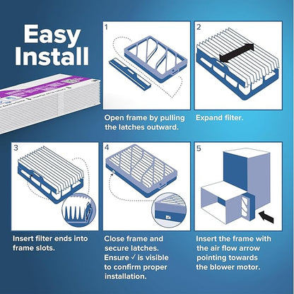 Filtrete 20x25x4 Refillable Air Filter Starter Kit, MPR 1550, MERV 12, 1 - Image 6