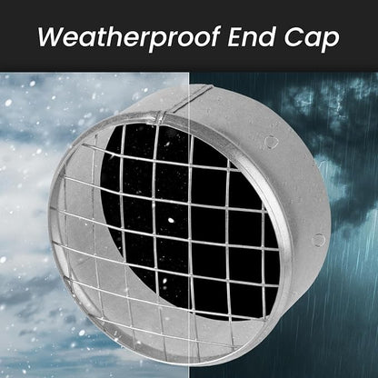 Repa Market Ø5 Inch Duct Cover – Galvanized Steel Round Duct Cap - Image 4
