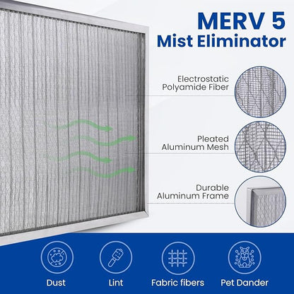 McPherson Reusable Air Filter 24x30x1 | Washable MERV 8 | Made in USA Metal - Image 7