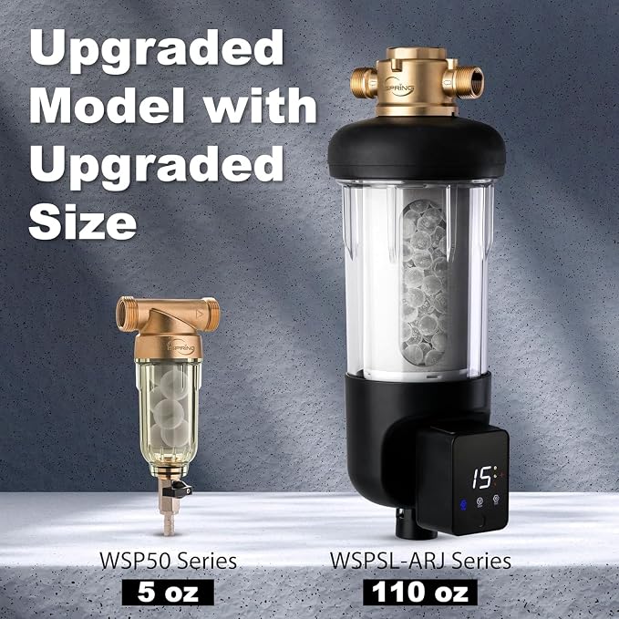 iSpring WSP50SL-ARJ Reusable Whole House Spin Down Sediment Water Filter - Image 5