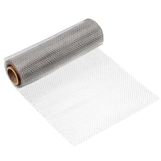 uxcell 8 Mesh 79" x 10" Woven Wire Mesh, 316 Stainless Steel Air Vent Filter by uxcell