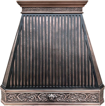 CT Copper Tailor Copper Vent Hood Island Mount, 1150 CFM Exhaust Fan, Stainless by CTCopperTailor