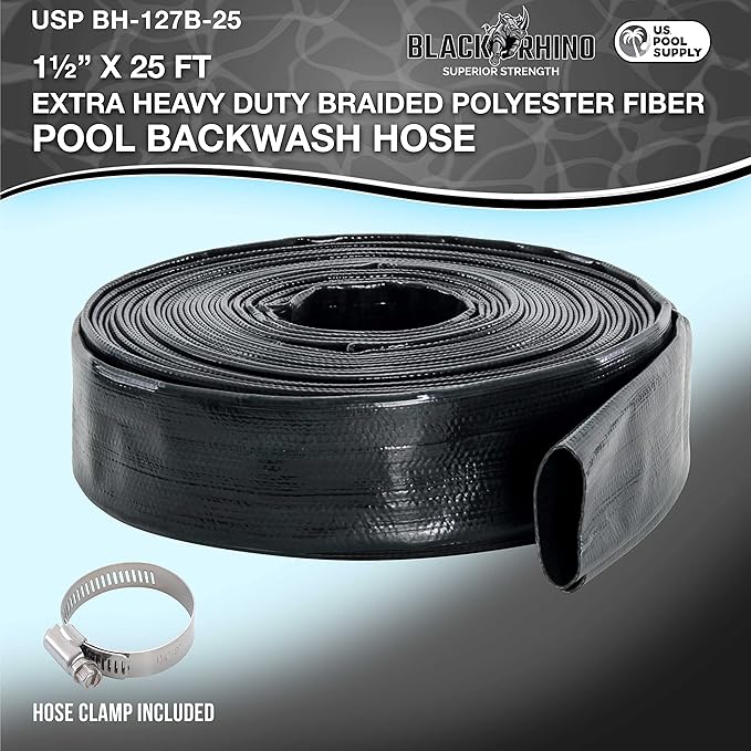 U.S. Pool Supply Pool Backwash Hose 1 1/2 Inch Diameter x 25 Feet - Image 2