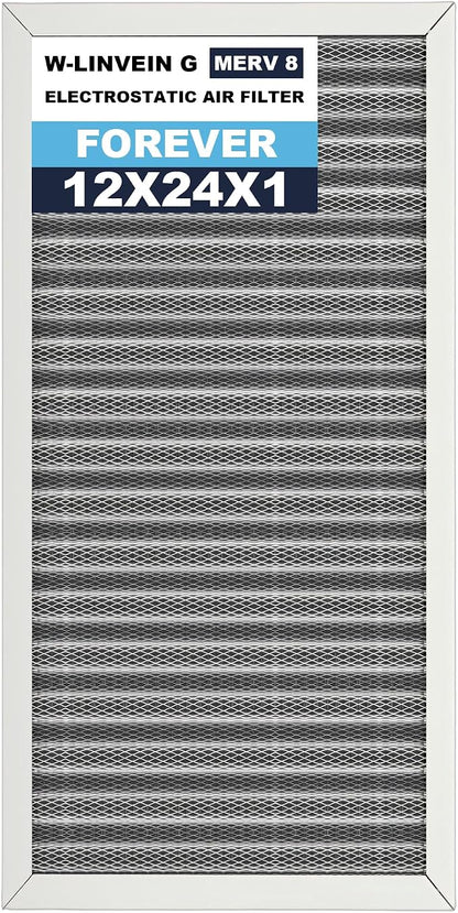 12x24x1 Reusable Air Filter, Electrostatic, Washable Lasts a Lifetime, Breathe by Betterlifeishere