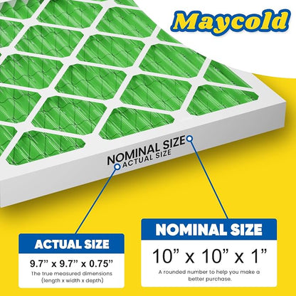 Maycold MERV 13 10x10x1 Air Filter, High-Efficiency Pleated AC & Furnace Filters - Image 3