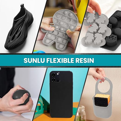 SUNLU Flexible 3D Printer Resin, 66A 3D Printing Resin - Image 7