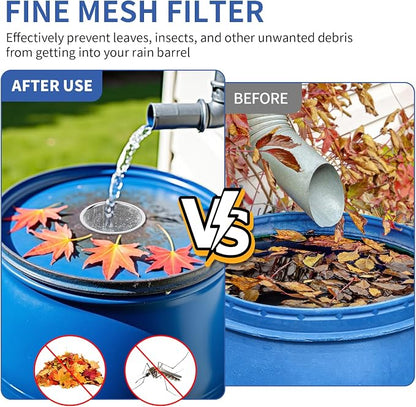 6" Rain Barrel Mesh Cover for Rain Barrels, Never Rust -Kitchen Wash Colander - Image 4