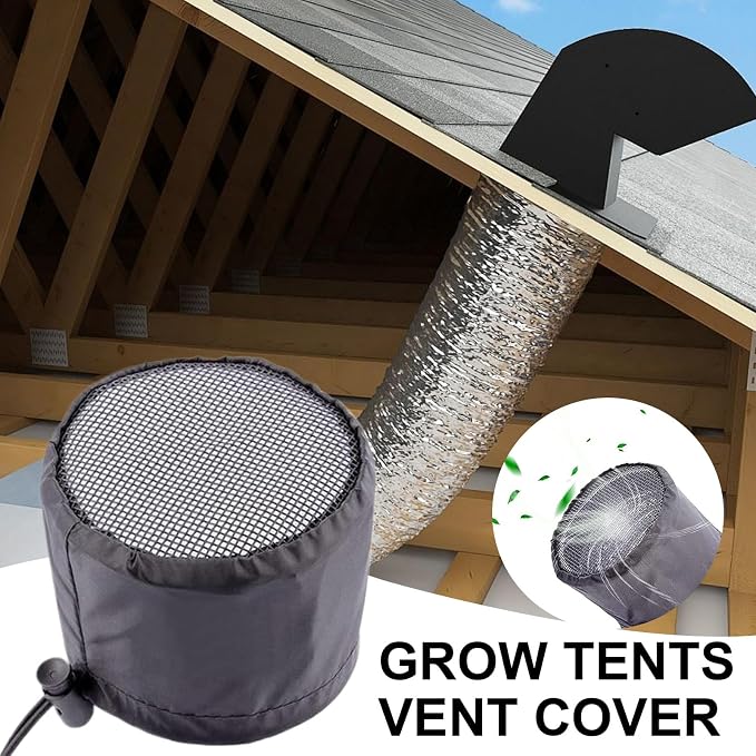 Grow Tents Vent Cover, Easy Installation, Dustproof Duct Filter, Flexible - Image 3