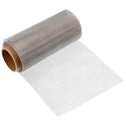 uxcell 6 Mesh 118" x 10" Woven Wire Mesh, 316 Stainless Steel Air Vent Filter by uxcell