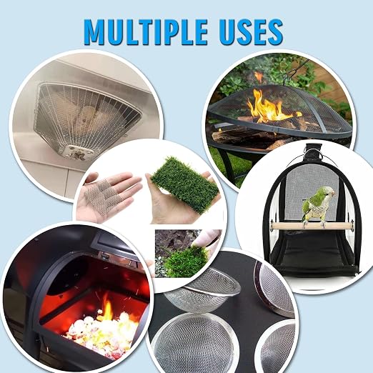 Valchoose 2PACK Stainless Mesh Screen 12”X24”, 20 Mesh 304 Steel Woven Wire Mesh - Image 3