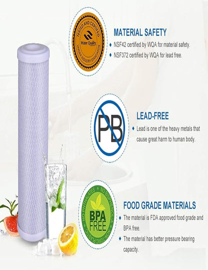 CFS – 10“ x 2.5” Carbon Block Water Filter Cartridge Compatible - Image 4