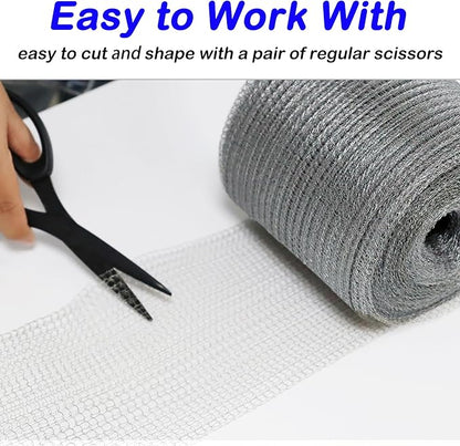 Wire Mesh Hole Fill Fabric 5 in X 103Ft, Weep Holes Filler and Covers, Upgraded - Image 4