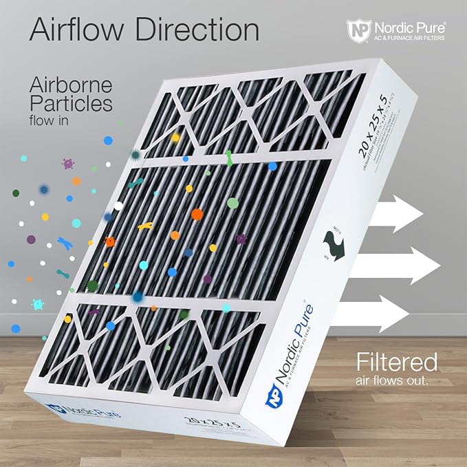 Nordic Pure 20x25x5 Honeywell Replacement Air Filters MERV 10 Plus Carbon 4 Pack - Image 8