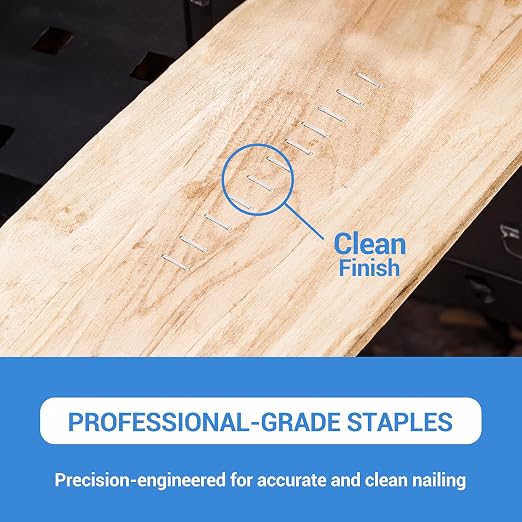 meite T-50 Staple Gun Staples, 9/16 Inch Heavy Duty Staples, Galvanized 20 - Image 6