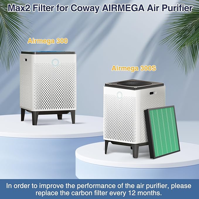300/300S Replacement Filter for Coway AIRMEGA Max2 300/300S Combined - Image 2