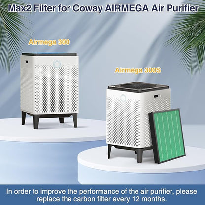 300/300S Replacement Filter for Coway AIRMEGA Max2 300/300S Combined - Image 2