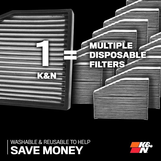 K&N LIFETIME Cabin Air Filter: Premium, Clean Air - Image 7