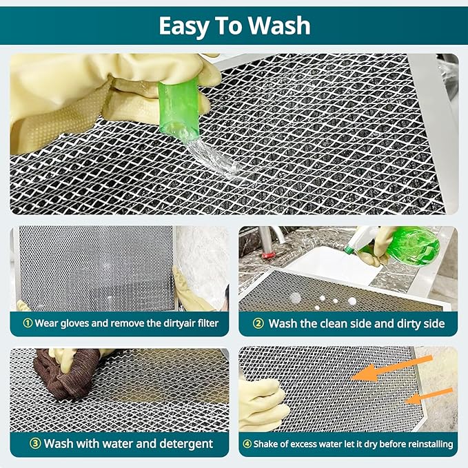 Torjim 24x24x1 Air Filter-MERV8, Washable & Reusable AC/HVAC Permanent - Image 6
