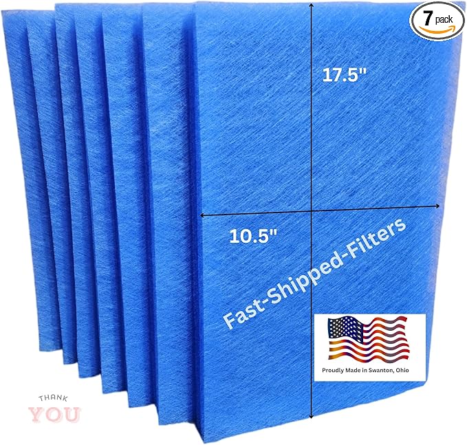 Fast-Shipped-Filters 7 Pack 12x20 Replacement Filter Pads Compatible by Unknown