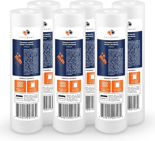 Aquaboon 5 Micron 10 x 2.5 Sediment Filter by Aquaboon