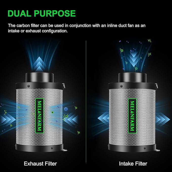 MELONFARM 6" Air Carbon Filter Smelliness Control - Image 5