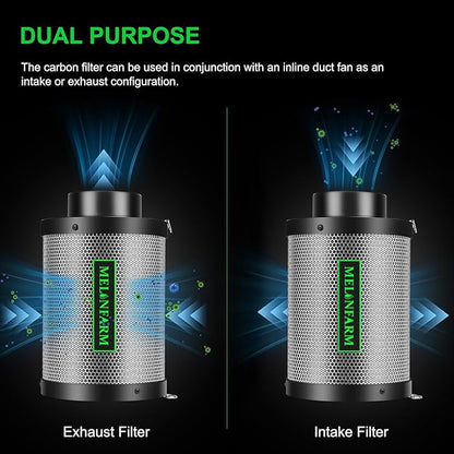 MELONFARM 6" Air Carbon Filter Smelliness Control - Image 5