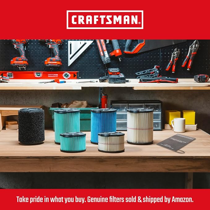 CRAFTSMAN CMXEVBE18695 16 Gallon 6.5 Peak HP Wet Dry Vac, Heavy-Duty Shop - Image 5