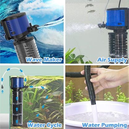 Pond Pump 660GPH Filtration, Sump Submersible Water Pump w/Sponge Filter - Image 4