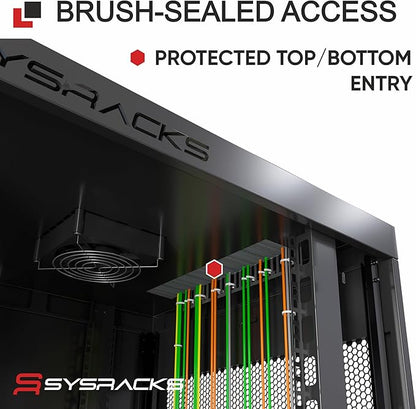 Sysracks 22U Wall Mount Server Rack Cabinet, 19” Locking Network Rack, 24” Deep - Image 8