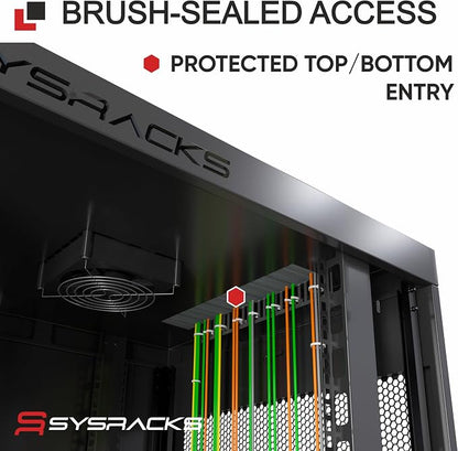 Sysracks 6U Wall Mount Server Rack Cabinet, 19” Locking Network Rack, 24” Deep - Image 6
