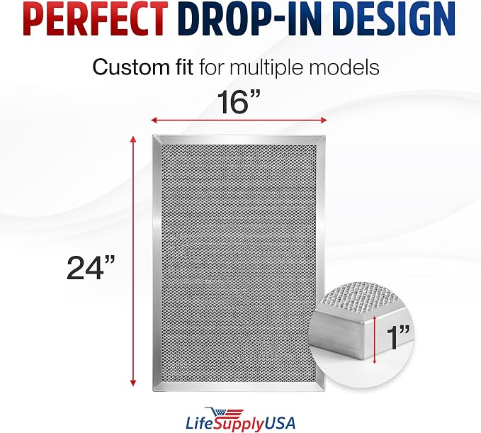 24x30x1 Electrostatic Air Filter, MERV 8, Reusable Furnace AC/HVAC Filter - Image 6