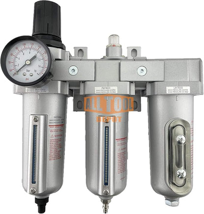 1/2" NPT HEAVY DUTY Industrial Grade Filter Regulator Coalescing Desiccant by AllToolDepot
