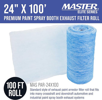 Master Airbrush Elite Paint Spray Booth Exhaust Filter Roll 24" x 100' - Image 2