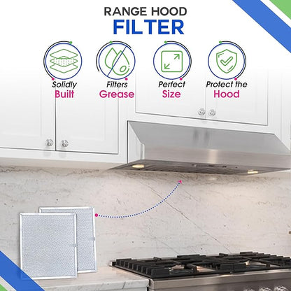 Bagean Stove Hood Vent Filter 9.87" x 11.62" 97007894 Compatible - Image 2
