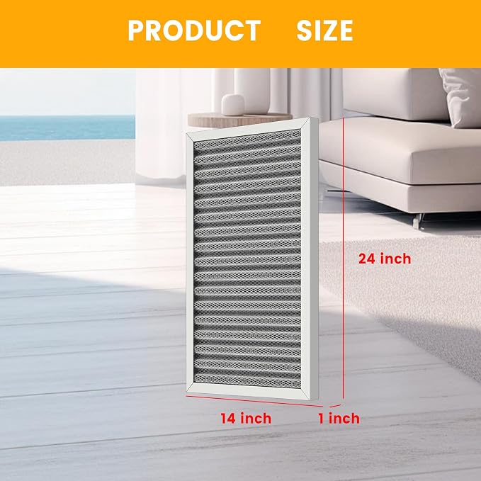 14x24x1 HVAC Furnace Air Filter, Lasts a Lifetime, the Last HVAC Filter You - Image 2