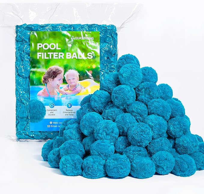 AQUASTRONG Pool Filter Balls for Sand Filter Pump, 3.1 lbs Reusable Sand Filter by AQUASTRONG%E2%80%94%E2%80%94POWERYOURWATER
