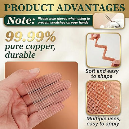 Therwen 48 Inch x 10 ft Copper Mesh Screen 99.9% Pure Copper 40 Mesh Roll Wire - Image 3