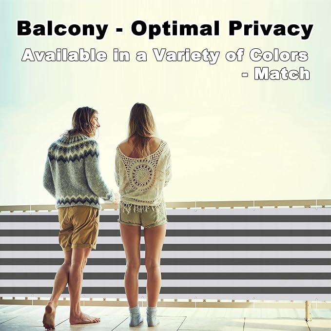 Fence Privacy Screen 2.3' x 13.1' UV Protection 96% Patio Privacy Screen - Image 2
