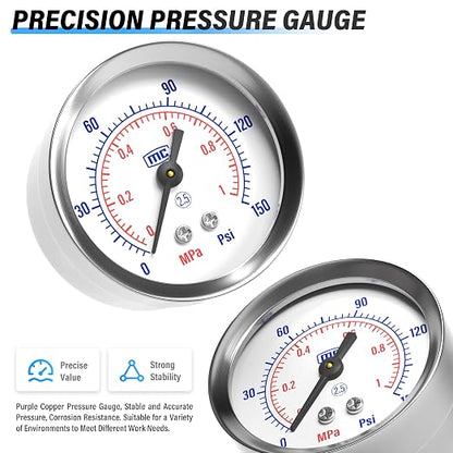 TAILONZ PNEUMATIC 3/8 Inch NPT 2 in 1 Air Filter Pressure Regulator Combo - Image 7