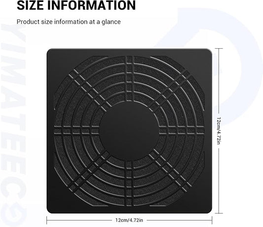 Dust Filter PC 120mm Cooling Fan Filter Dustproof Cover, 2 Pack PC Case Fan - Image 2