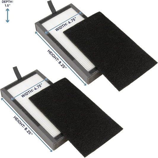 Filter Bros HEPA Filter E Replacement Fits GermGuardian FLT41002PK AC4100 AC4175 - Image 2