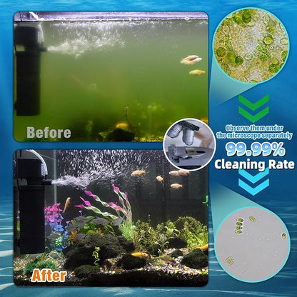 Aquarium Filter U-V w/Scientific 3, 24H Timer 200GPH - Image 4