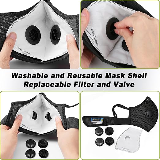 BASE CAMP M Plus Dust Mask, Breathable Reusable Face Mask - Image 5