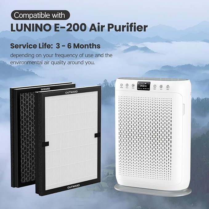2 Pack E-200 HEPA Air Filter Compatible - Image 2