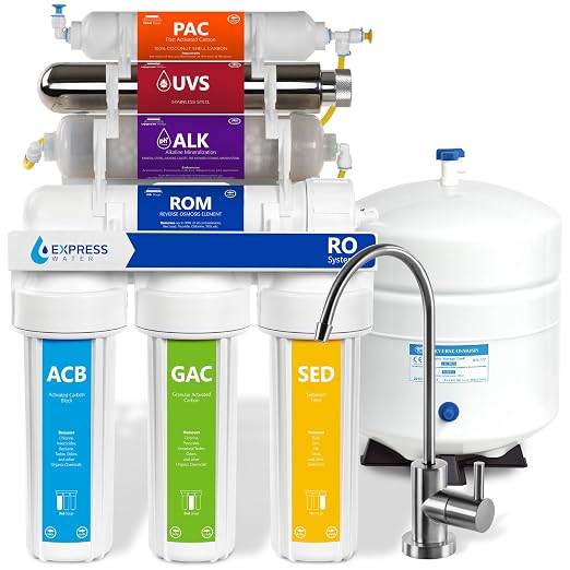 EXPRESS WATER UV Reverse Osmosis Water Filtration System – 11 Stage UV Water by ExpressWater