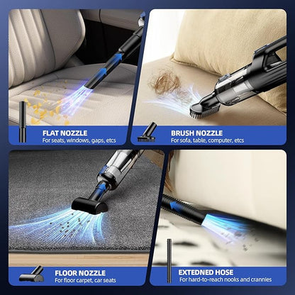Car Vacuum Portable Cordless, 18000Pa 2 in 1 Vacuum Cleaner&Air Duster - Image 4