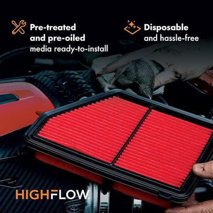 HIGHFLOW High Performance, Pre-Oiled Disposable Engine Air Filter PA99479X | - Image 4