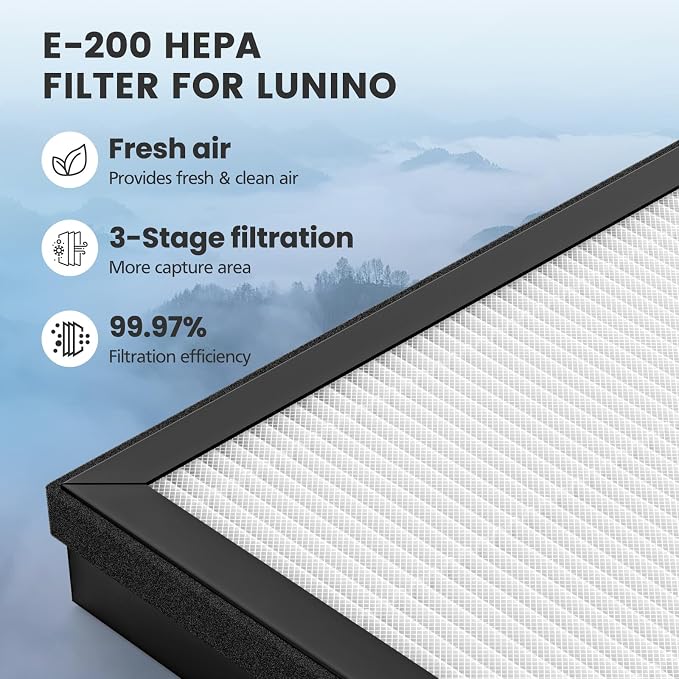 2 Pack E-200 HEPA Air Filter Compatible - Image 4
